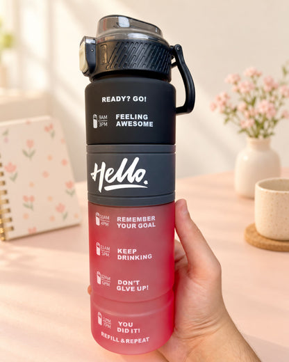 زجاجة مياه Hello سعة 1 لتر